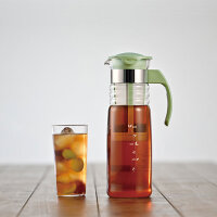 Gebraucht - Sehr GUT- Hario Mizudashi Cold Brew Tee-Bottle 1200 ml Rauchgrün Japanische Eistee-Karaffe (HCC-12-SG)