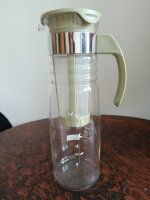 Gebraucht - Sehr GUT- Hario Mizudashi Cold Brew Tee-Bottle 1200 ml Rauchgrün Japanische Eistee-Karaffe (HCC-12-SG)