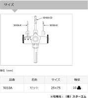 Star-M 5010A Verstellbarer Kreisschneider Set 25-75 mm Schaft 3flach