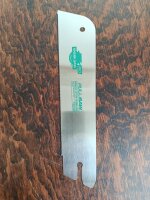 Gebraucht - Wie NEU- Takagi Japansäge Shark Saw Serien Ersatzsägeblatt für Pro Fine Saw mit Rückenverstärkung 270mm 19TPI