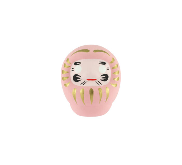 Tierra Zen KP40 traditionelles Daruma Rosa - Zuneigung Medium 6,5cm