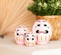 Tierra Zen KP40 traditionelles Daruma Rosa - Zuneigung Medium 6,5cm