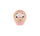 Tierra Zen KP40 traditionelles Daruma Rosa - Zuneigung Medium 6,5cm