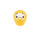Tierra Zen KP43 traditionelles Daruma  Gelb - Wohlstand Medium 6,5cm