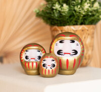 Tierra Zen KP52 traditionelles Daruma  Gold - Reichtum Medium 6,5cm