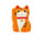 Tierra Zen KPM05 Maneki Neko Chatora - Orange Erfolg 5cm